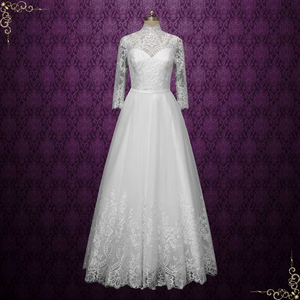 Vintage Lace Wedding Dress Skinny