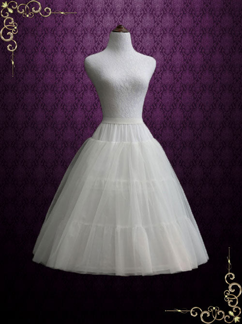 Tea Length Dress with Petticoat