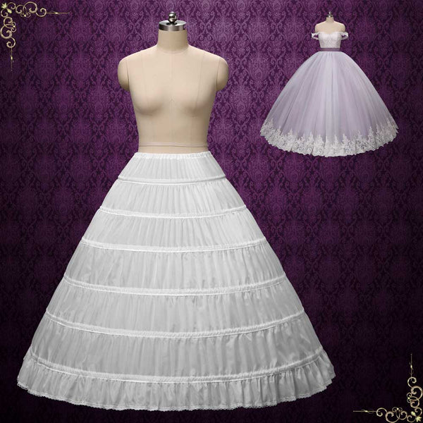 Extra Big Ball Gown Petticoat Crinoline with 6 Hoops | PT1005