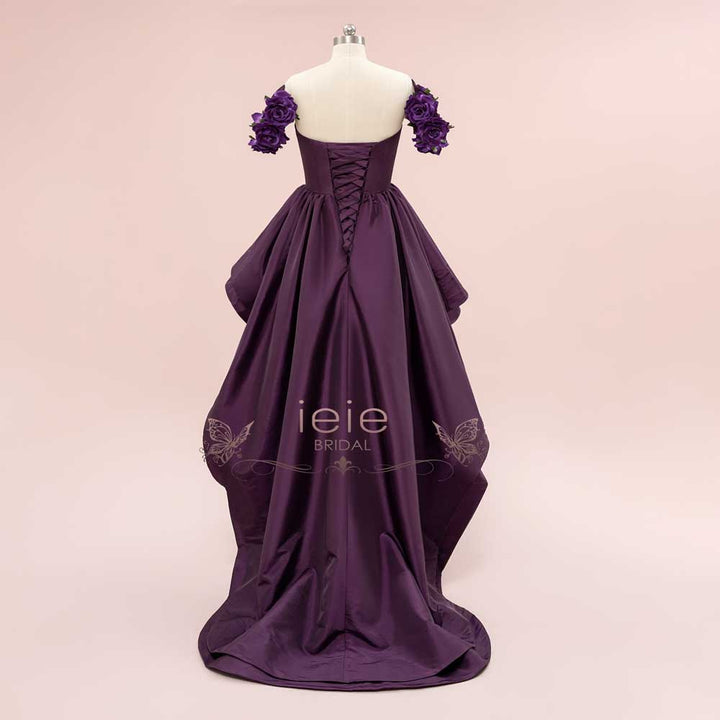 Purple High Low Formal Evening Dress | ANDRIY