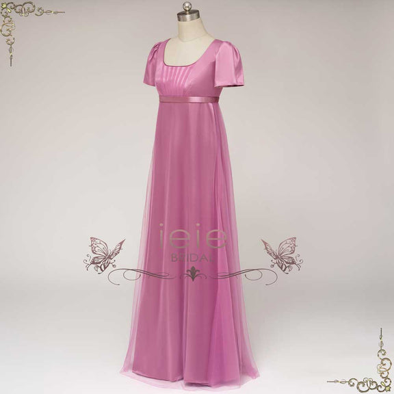 Regency Bridgerton Style Empire Waist Formal Evening Dress | HORATIA – ieie