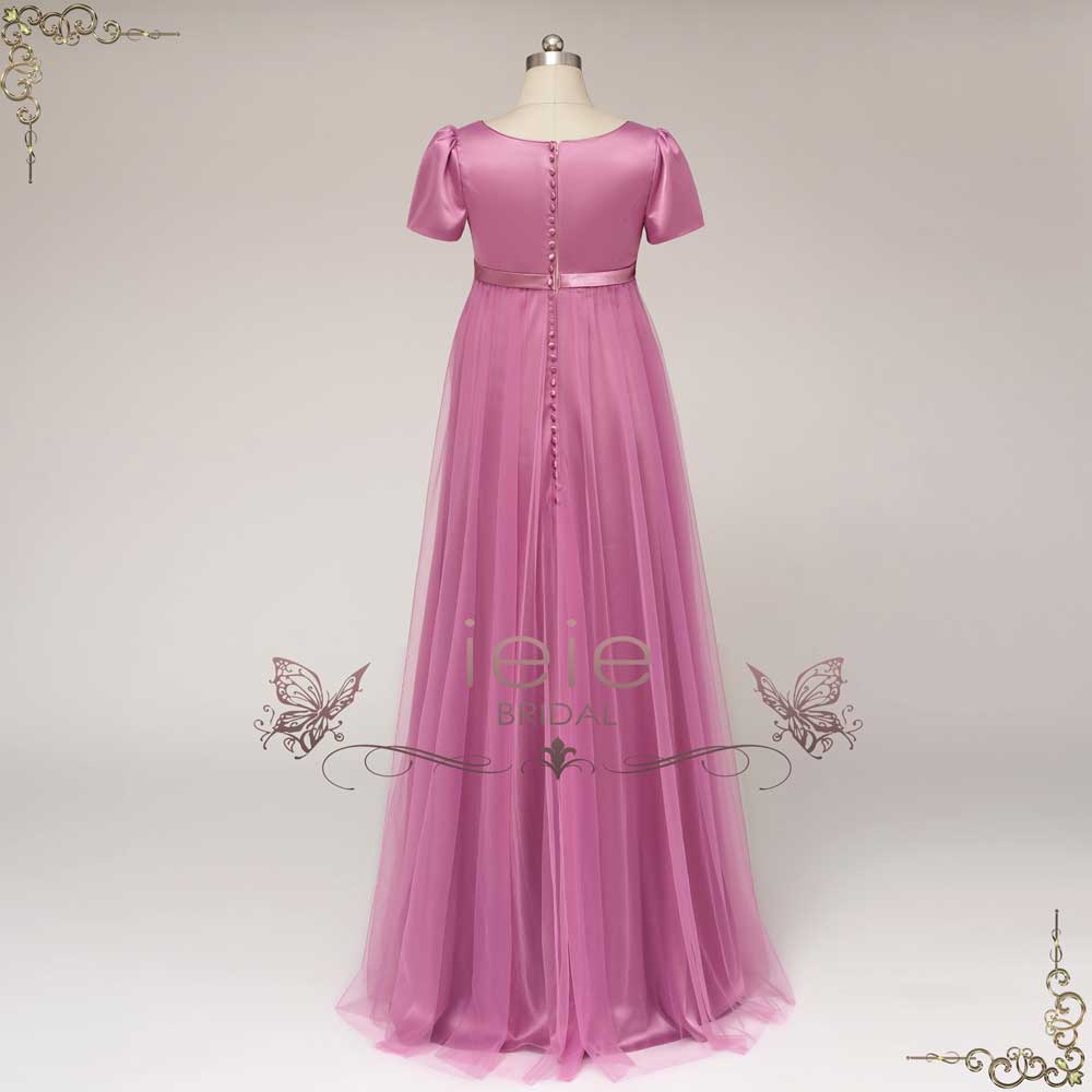 Regency Bridgerton Style Empire Waist Formal Evening Dress | HORATIA – ieie