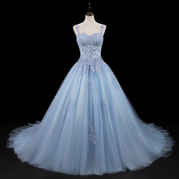 Blue Cinderella Style Ball Gown Wedding Dress SEATTLE – ieie