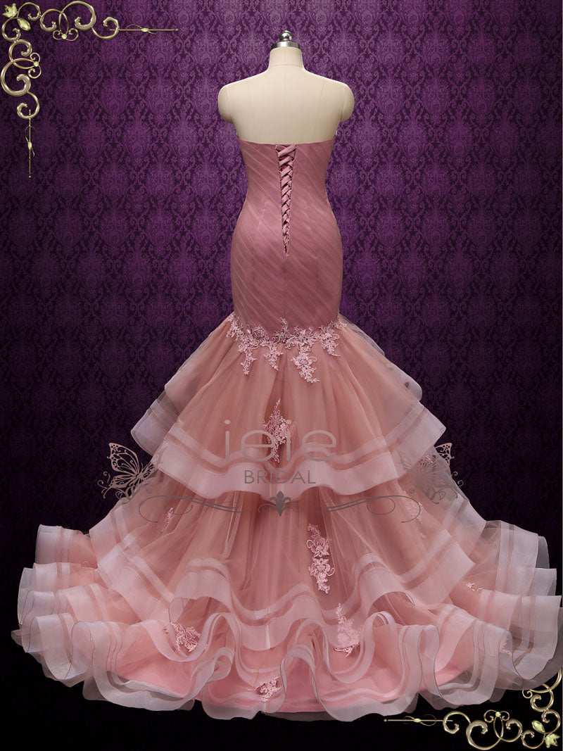 Dark Pink Wedding Dresses