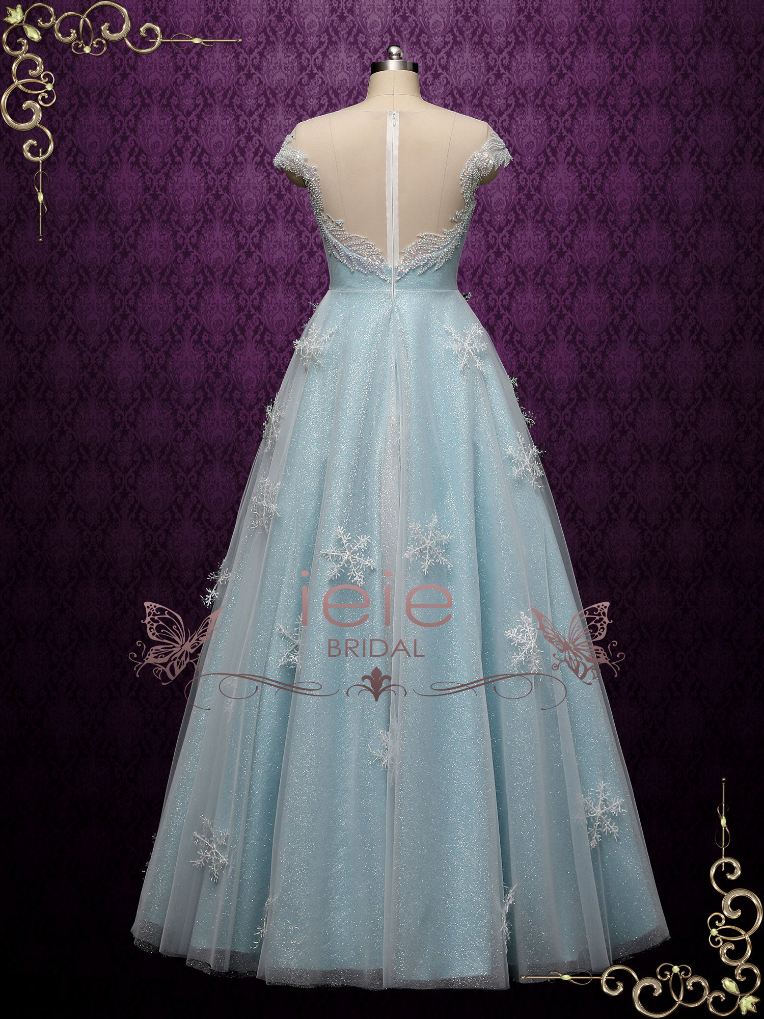 Elsa Inspired Wedding Dress