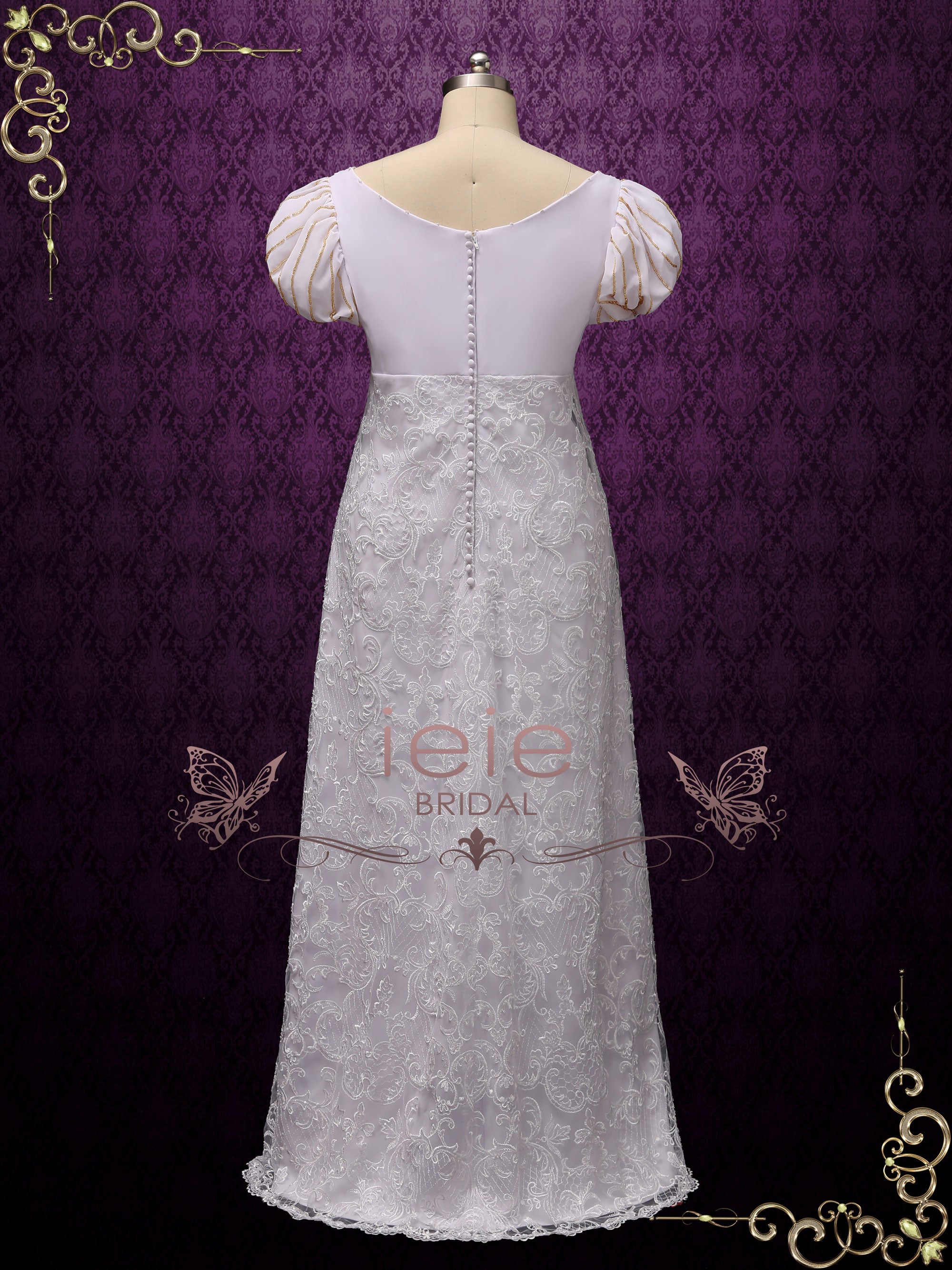 Haunted Mansion Inspired Wedding Dress with Princess Puff Sleeves ANGI ...