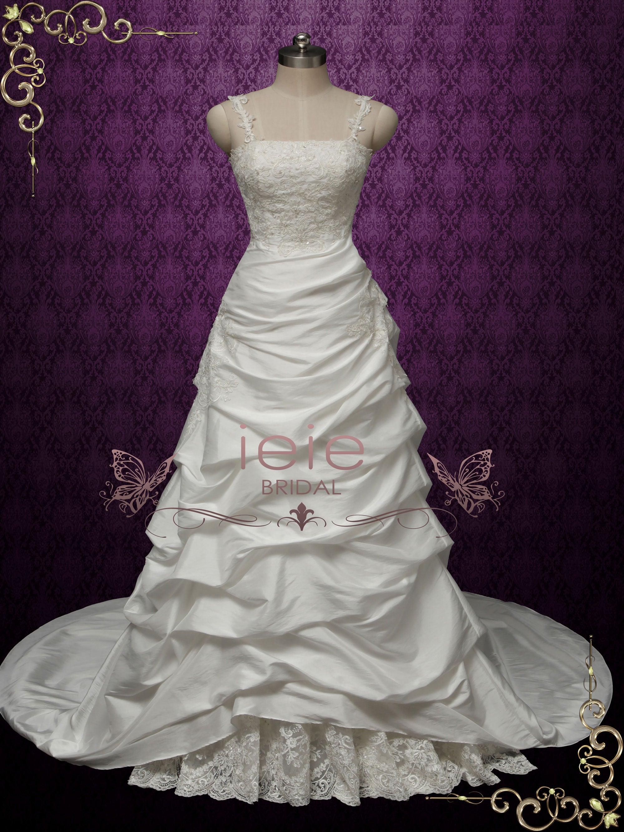 Taffeta Lace Wedding Dress