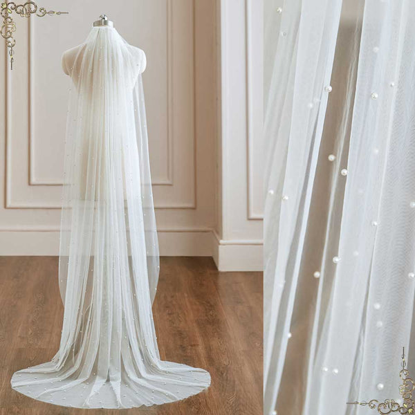 Eaytmo Bridal Lace Wedding Veils for Brides 2-Tier Appliqued Short Waist  Length Bride Veil with Comb Soft Tulle Veils