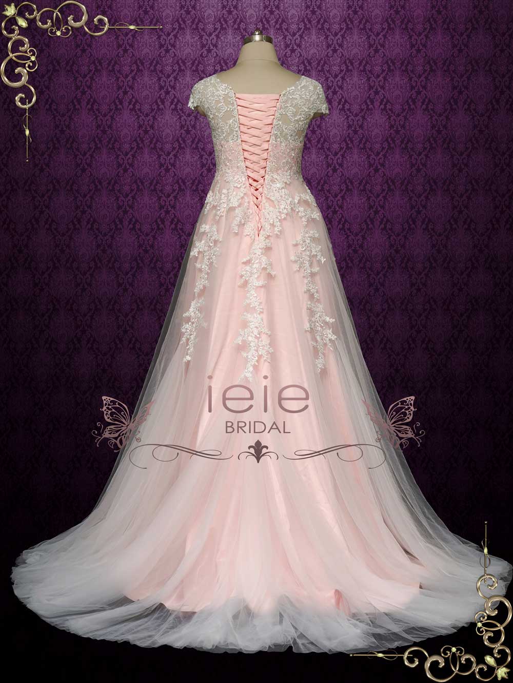 Pink Empire Wedding Dress