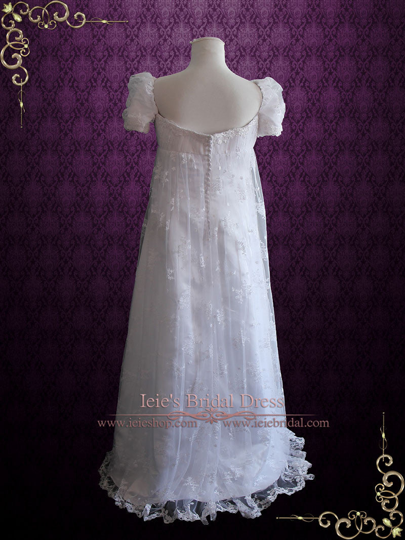 vintage empire line wedding dresses