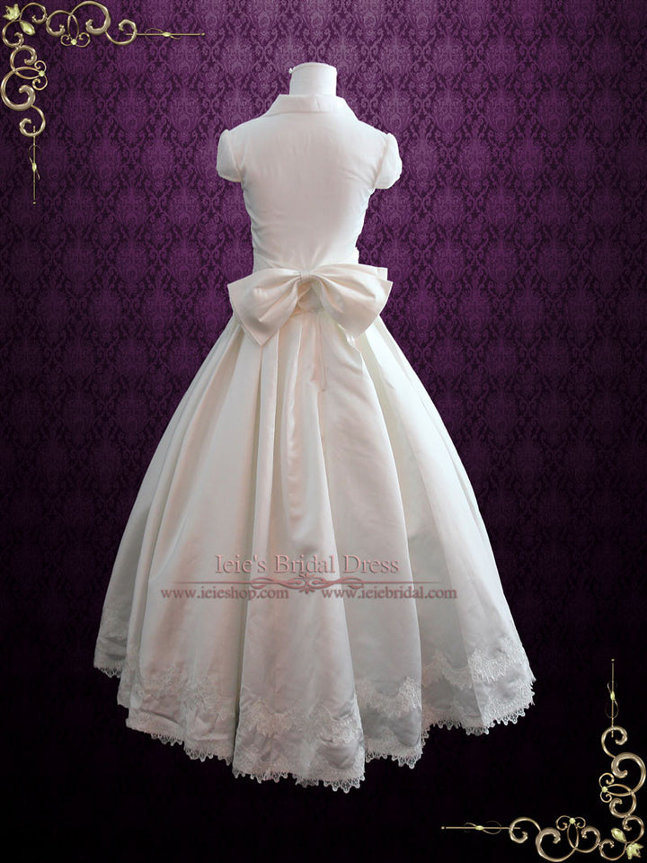 Fairy Tale 2 Piece Satin Ball Gown Wedding Dress | MELINDA – ieie Bridal