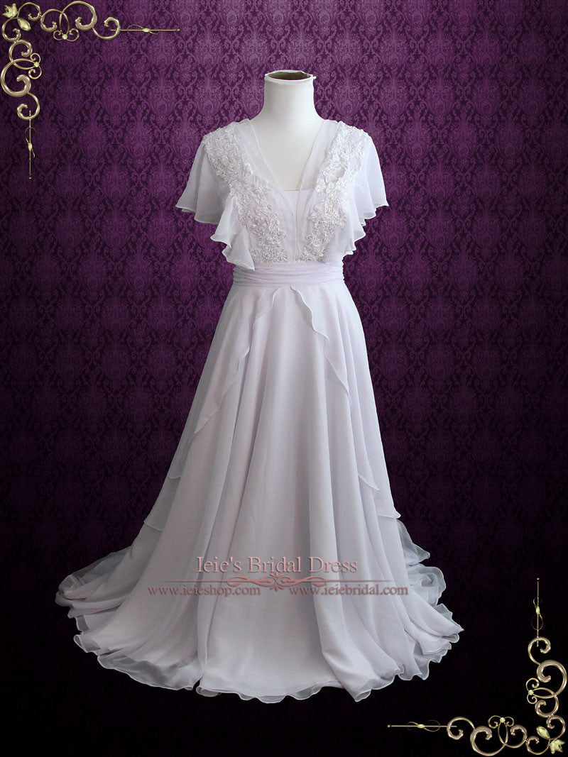 Grecian wedding outlet dress with sleeves